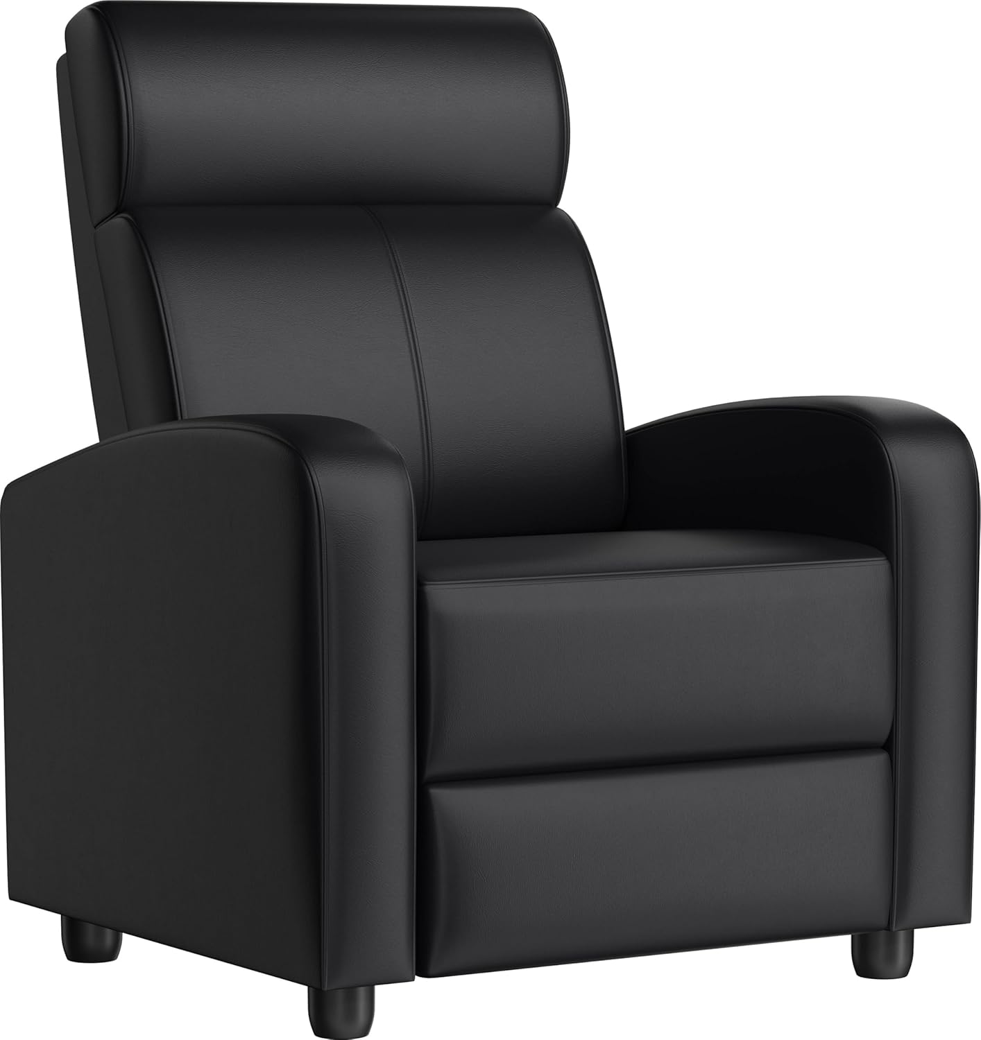 Home Cinema Recliner Chairs - PU Leather Recliner Chair, Push Back