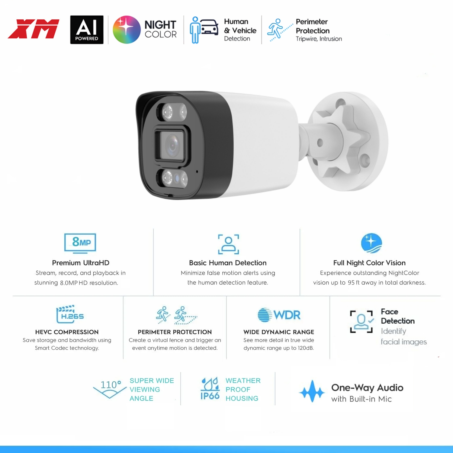 Home Cinema Outdoor - 4K Poe Video Surveillance IP Camera