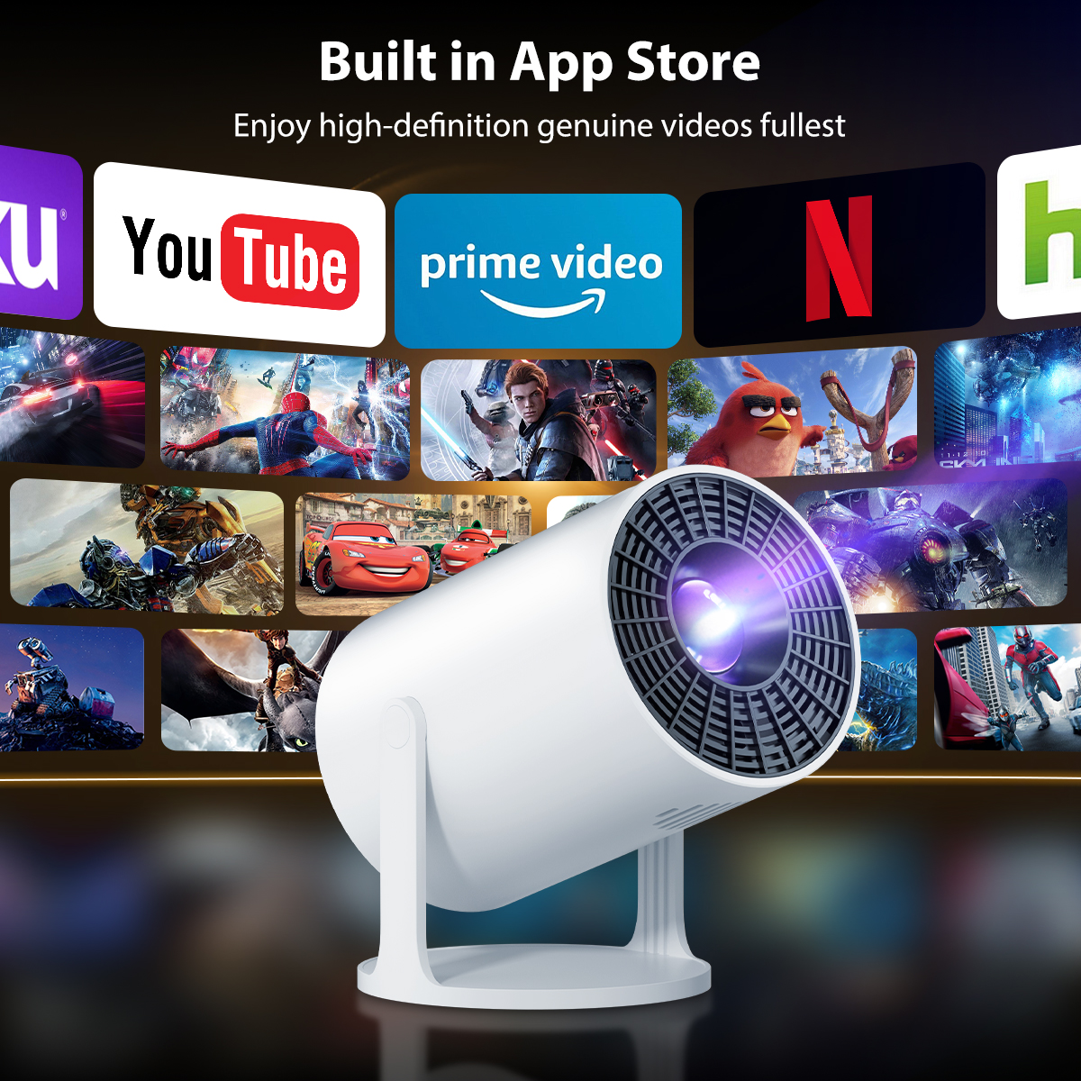 Home Cinema Mini - M300 Mini Projector 4K HD Native