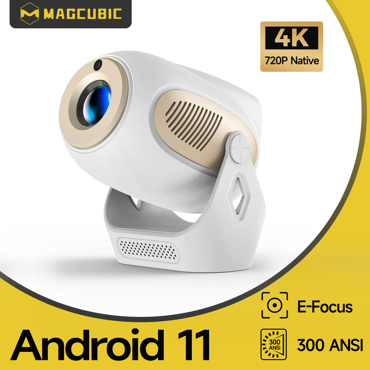 Home Cinema Night - Magcubic HY300X Portable Projectors 300ANSI 4K