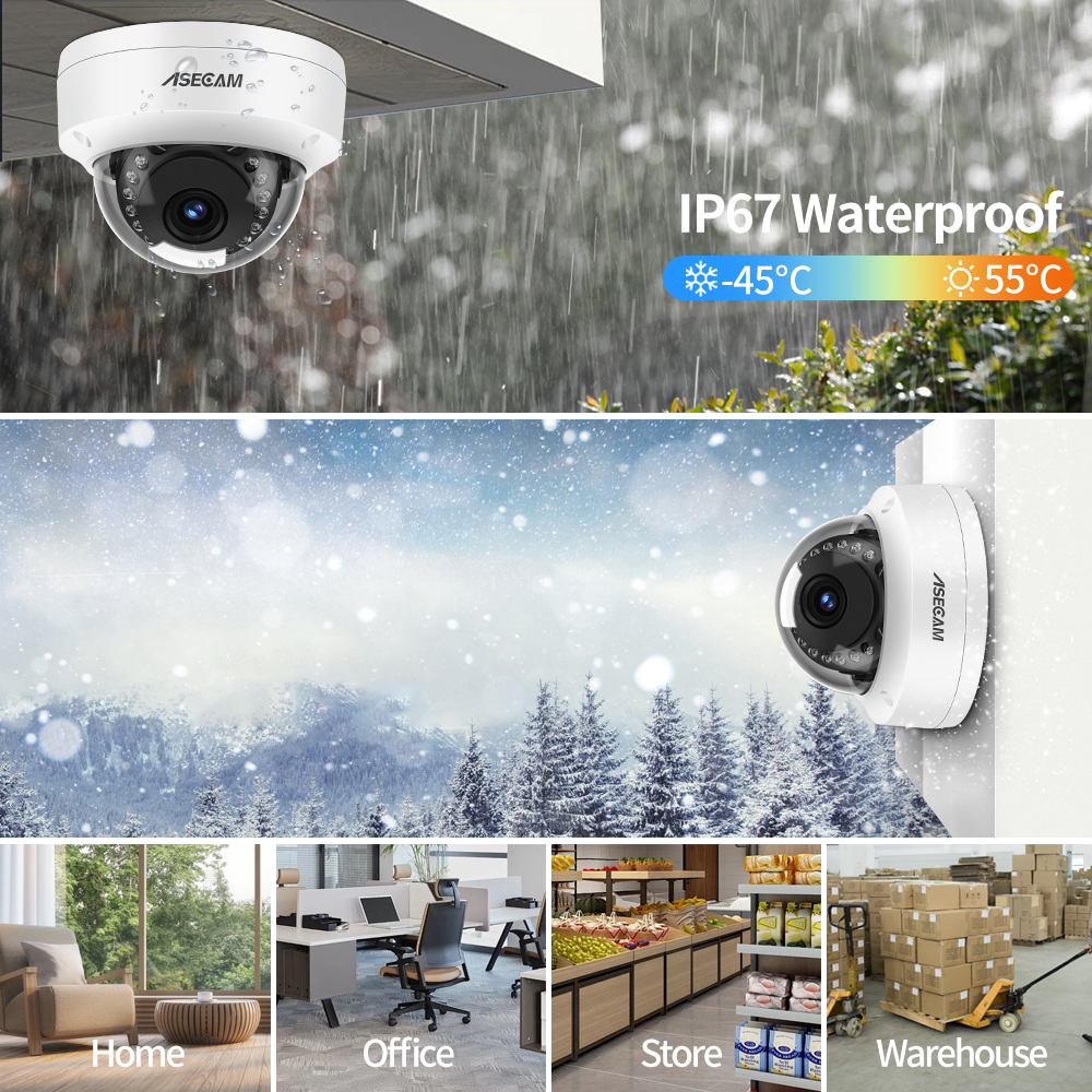 8MP 4K POE IP Camera IK10 Expl - Home Cinema Outdoor บทวิจารณ์และราคา