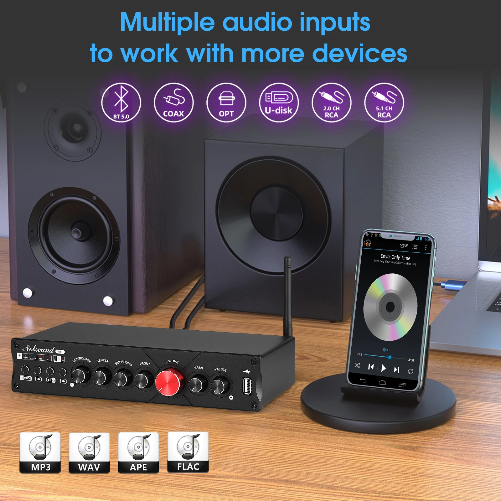 Nobsound M5.1 Digital Bluetoot - Home Cinema Onkyo 5.1 บทวิจารณ์และราคา
