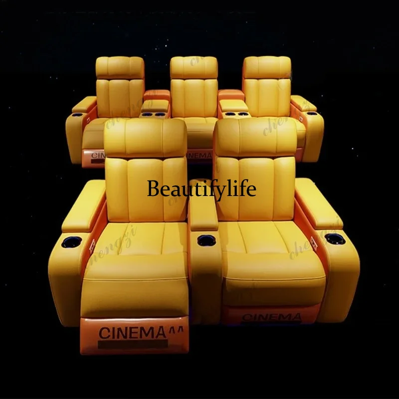 01A Luxury Genuine Leather Ele - Home Cinema Recliner Chairs บทวิจารณ์และราคา
