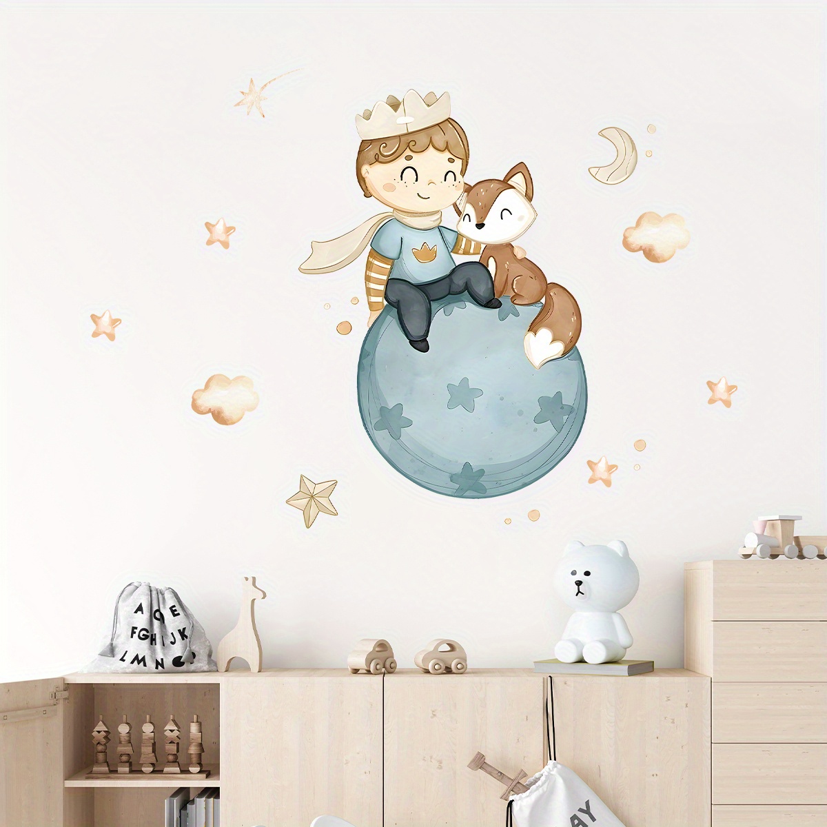Cartoon Cute Prince Fox Balloo - Home Cinema Room บทวิจารณ์และราคา