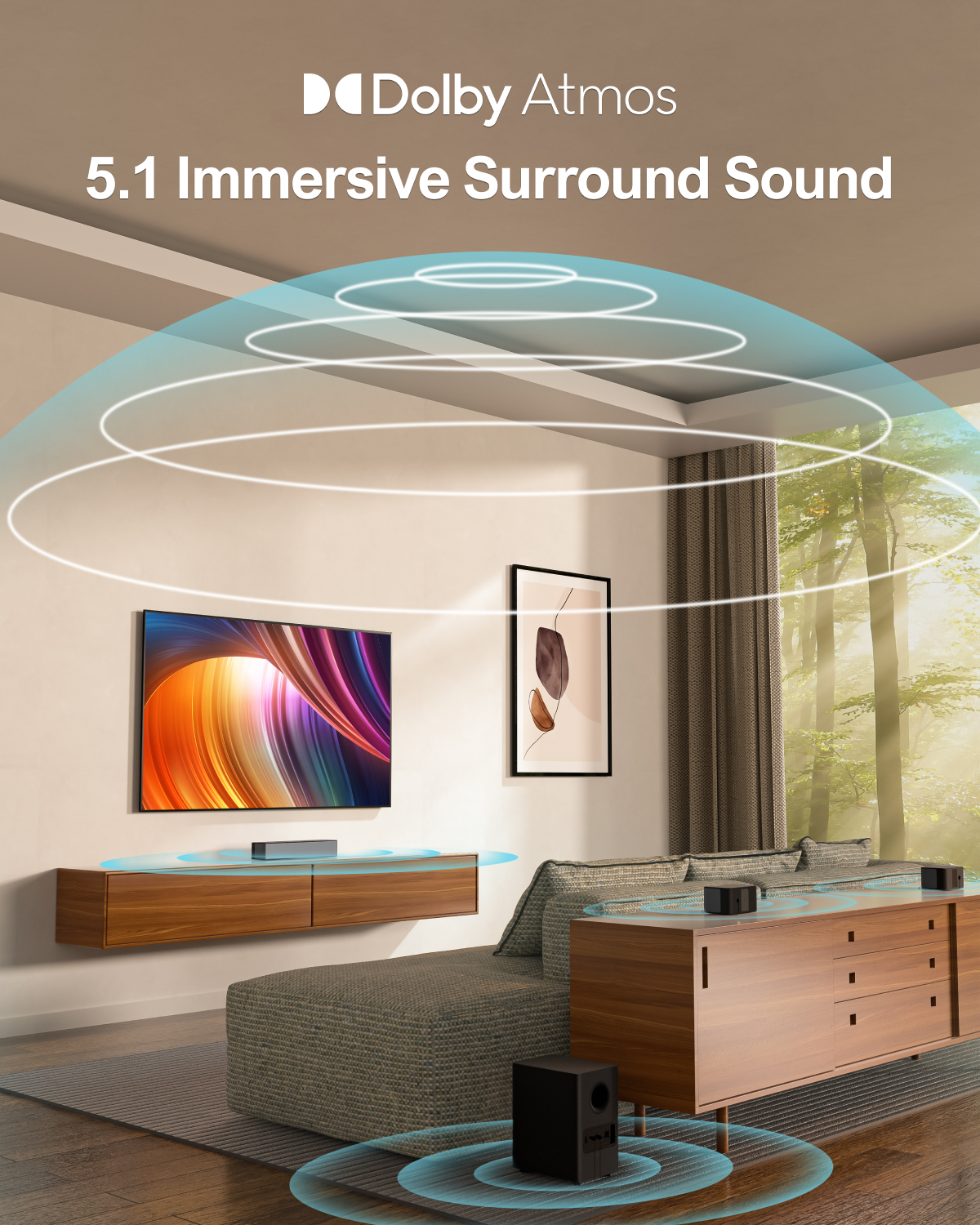 ULTIMEA 5.1 Soundbar with Dolb - Home Cinema Onkyo 5.1 บทวิจารณ์และราคา