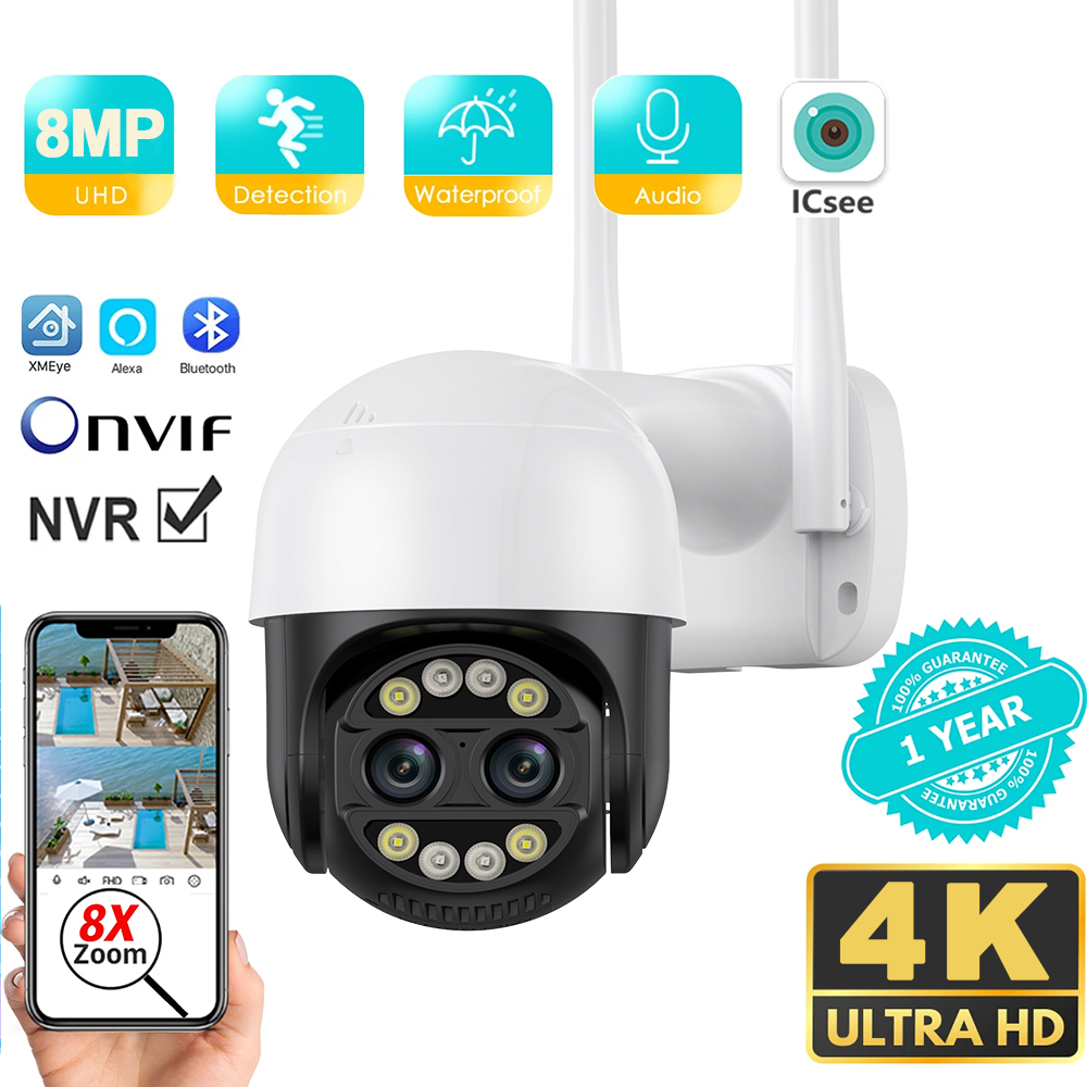 8X Digital Zoom 8MP PTZ WiFi C - Home Cinema Outdoor บทวิจารณ์และราคา