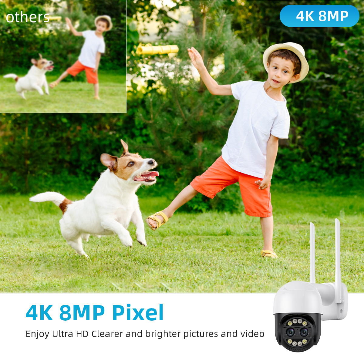 8X Digital Zoom 8MP PTZ WiFi C - Home Cinema Outdoor บทวิจารณ์และราคา