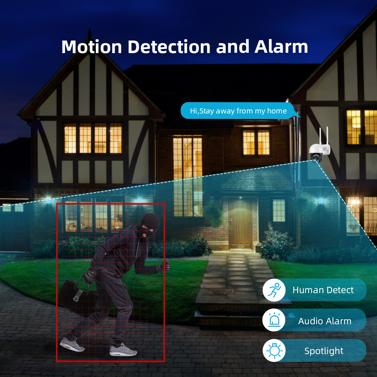 8X Digital Zoom 8MP PTZ WiFi C - Home Cinema Outdoor บทวิจารณ์และราคา