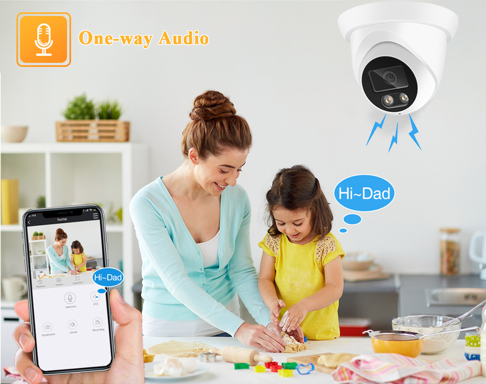 New 4K 8MP IP Camera Audio Out - Home Cinema Outdoor บทวิจารณ์และราคา