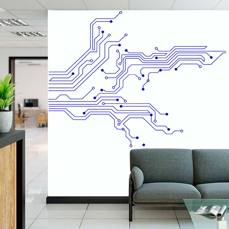 Technology Circuit Board Wall  - Home Cinema Room บทวิจารณ์และราคา