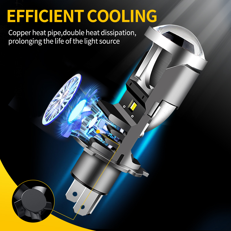1pc H4 LED Projector Headlight - Projector Lamp Replacement บทวิจารณ์และราคา