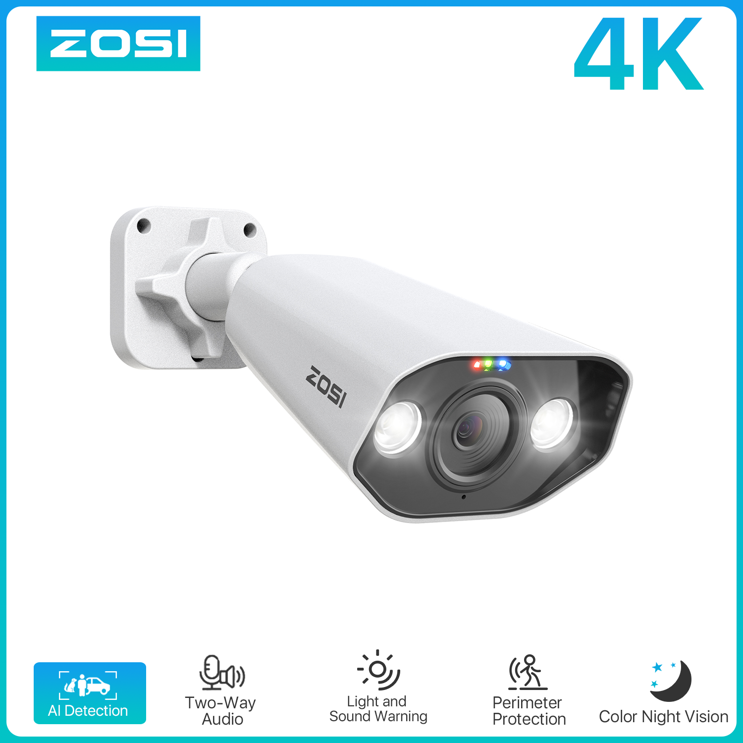 ZOSI 4K IP Camera Add-on PoE S - Home Cinema Outdoor บทวิจารณ์และราคา