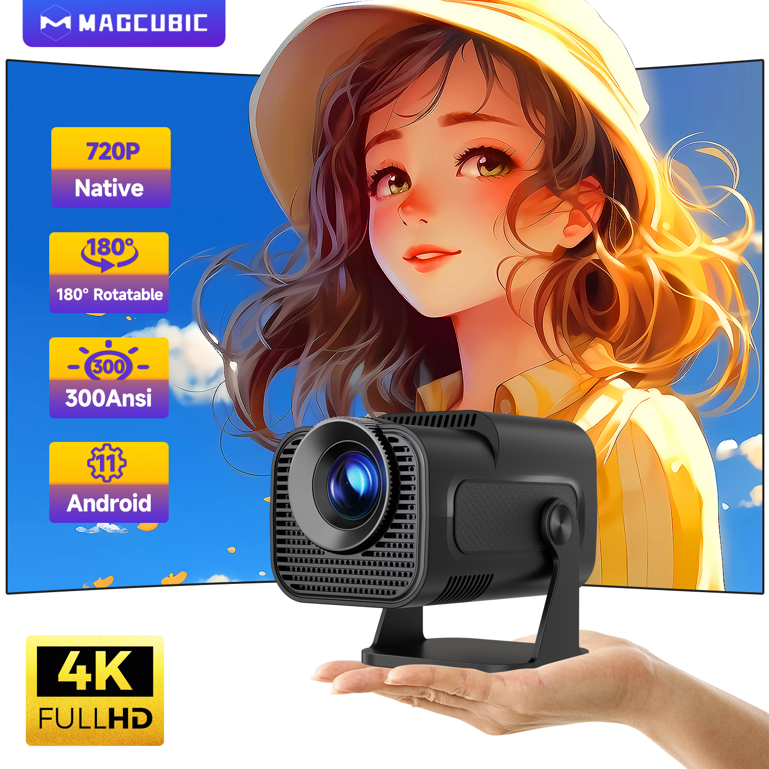 Magcubic HY320 Mini Newly Nati - Home Cinema Mini บทวิจารณ์และราคา