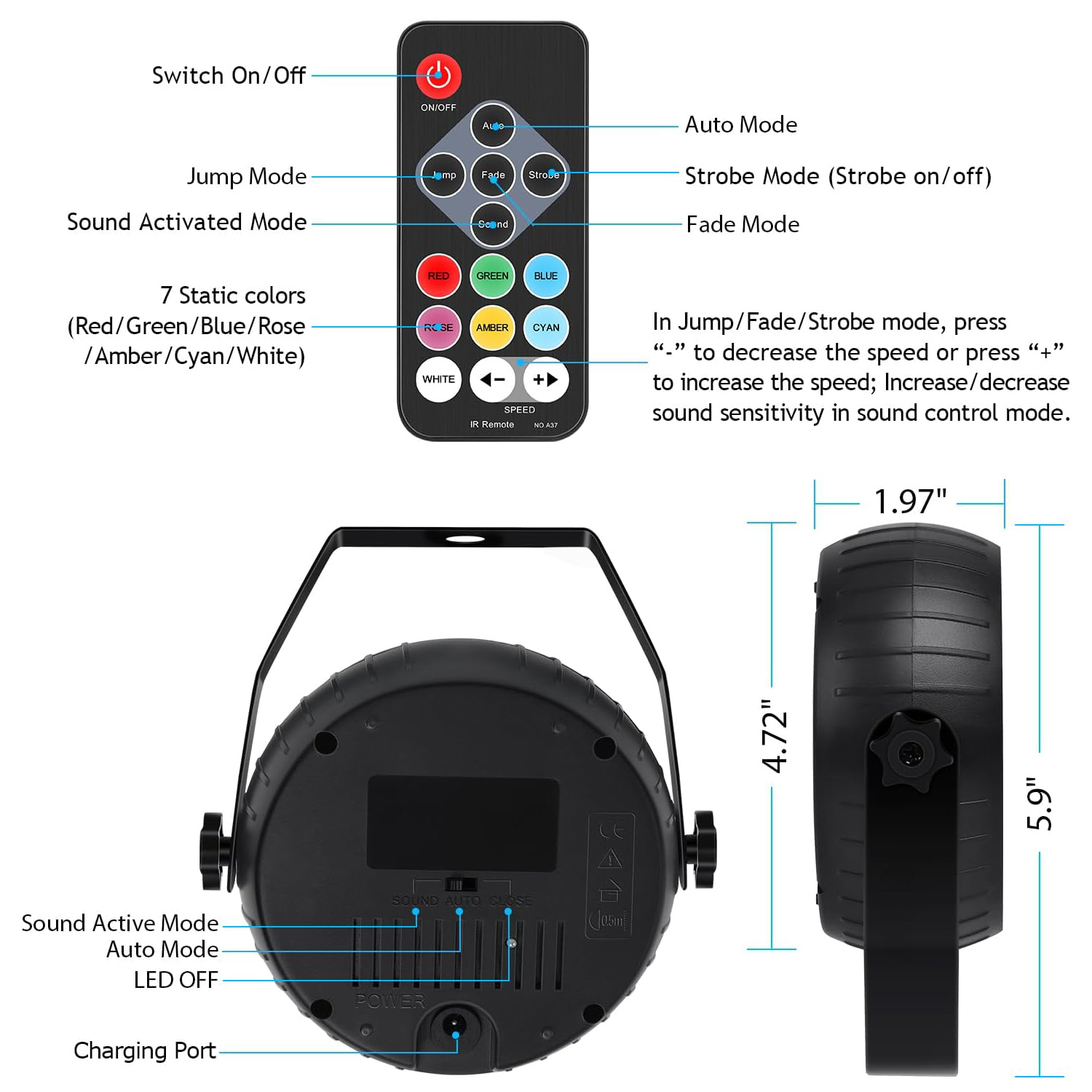 54LED Rechargeable Strobe Ligh - Home Cinema Room บทวิจารณ์และราคา