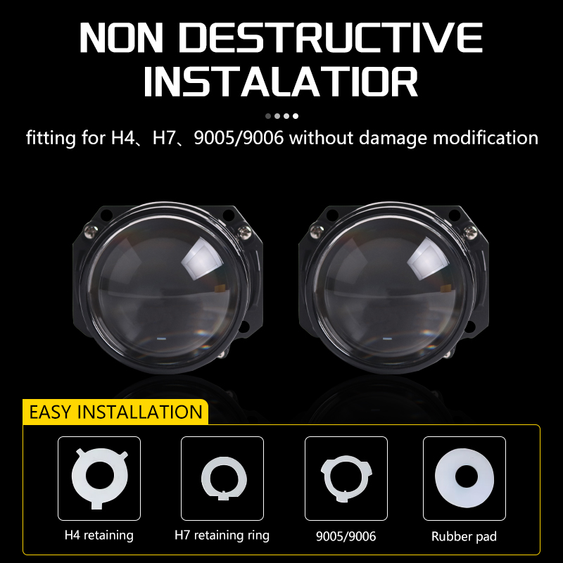 SANVI 2.5 Inch S6 Mini Auto Bi - Projector Lamp Replacement บทวิจารณ์และราคา