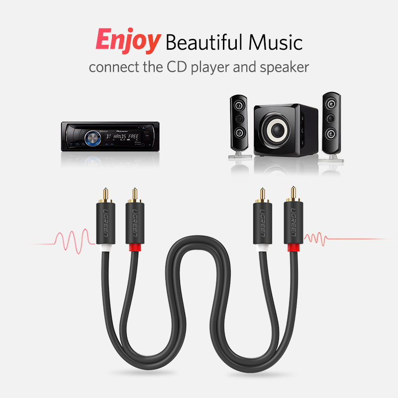 UGREEN 2RCA to 2 RCA Male to M - Home Cinema Marantz บทวิจารณ์และราคา