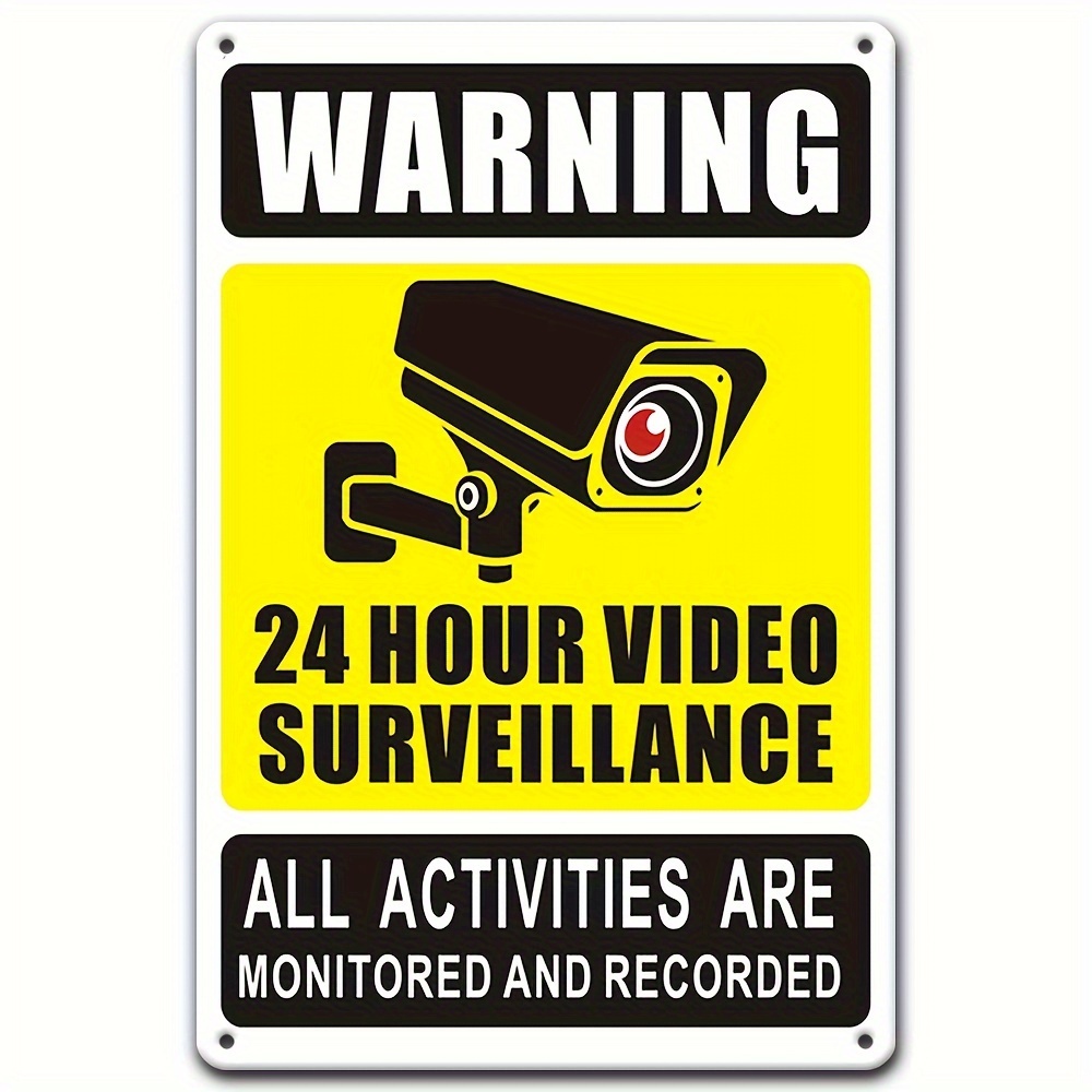 24/7 Video Surveillance Warnin - Home Cinema Outdoor บทวิจารณ์และราคา