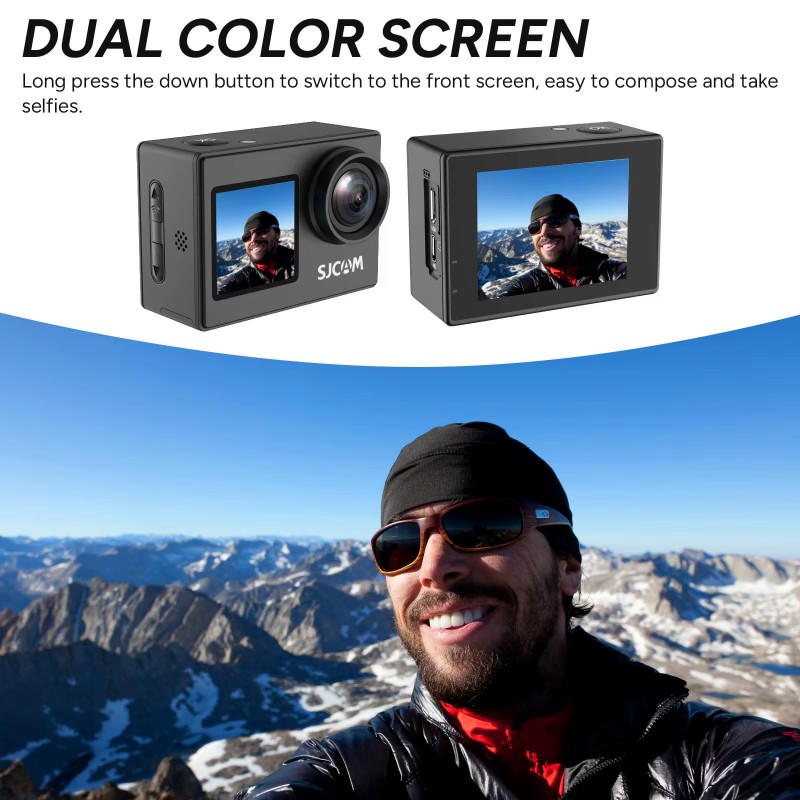 Dual Screen-SJ4000 SJCAM Helme - Home Cinema Outdoor บทวิจารณ์และราคา