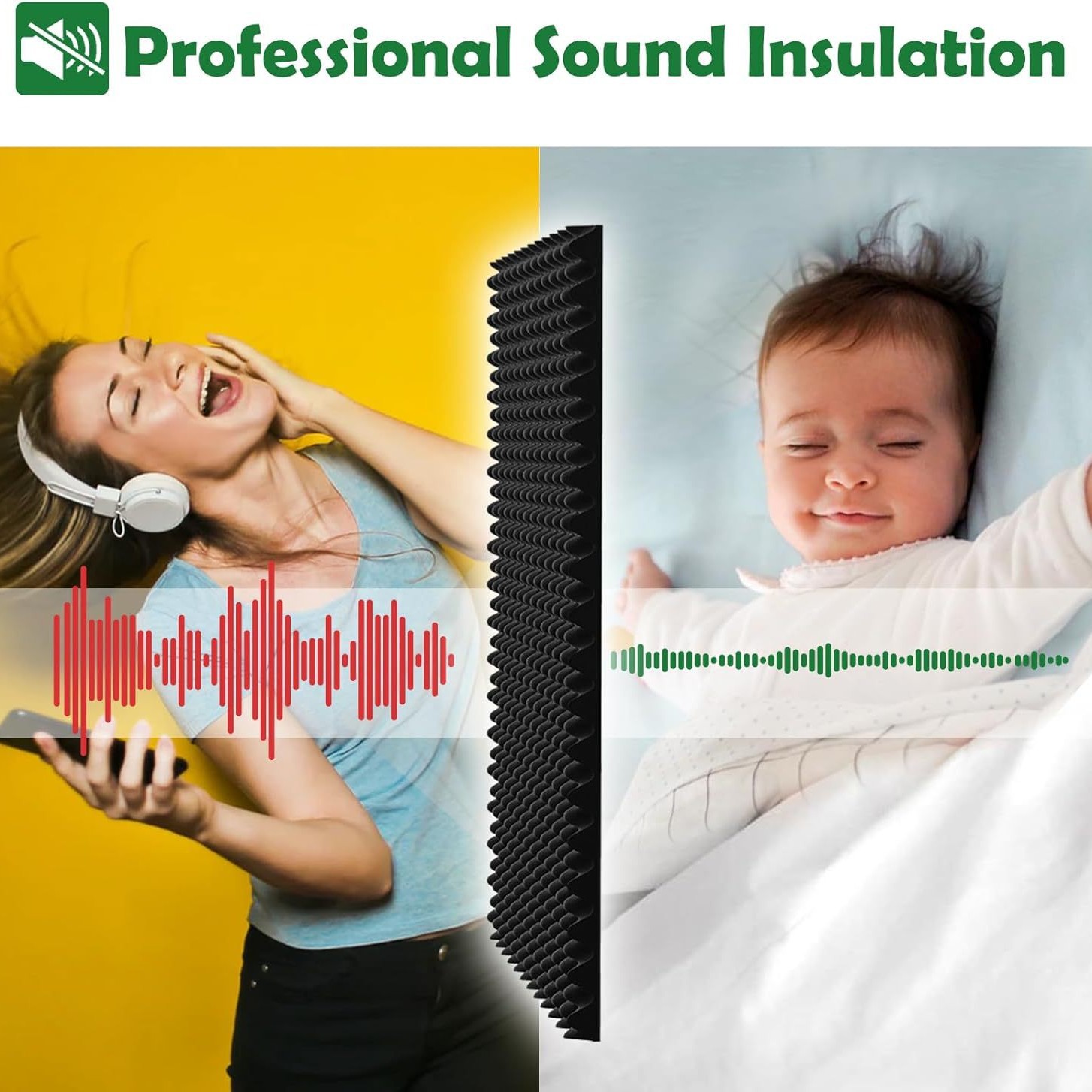1PC Self-Adhesive Acoustic Sou - Home Cinema Room บทวิจารณ์และราคา