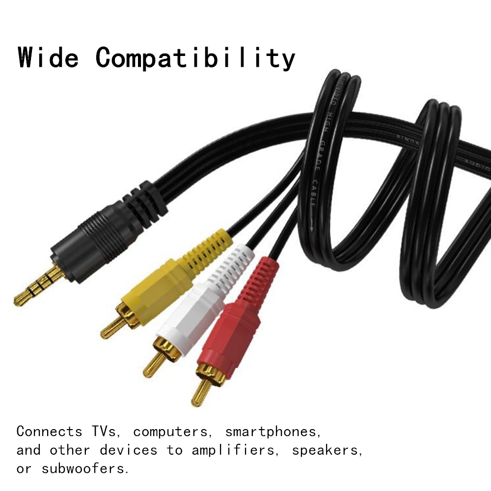 3.5mm to 3 RCA Audio Video Cab - Home Cinema Marantz บทวิจารณ์และราคา
