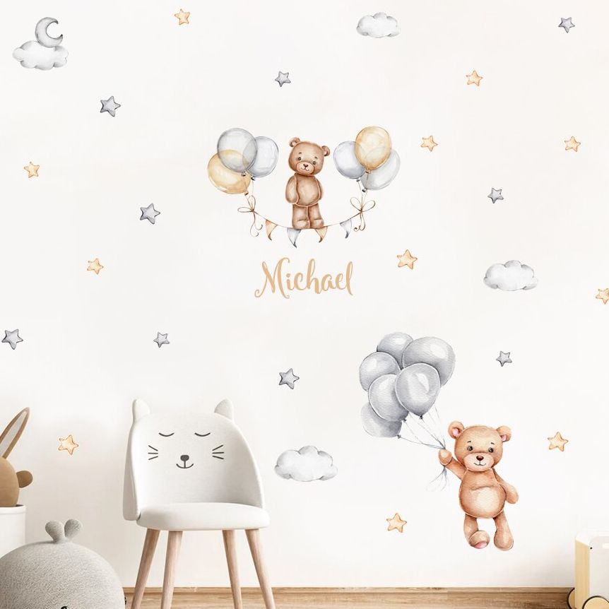 Custom Baby Name Bear Balloons - Home Cinema Room บทวิจารณ์และราคา