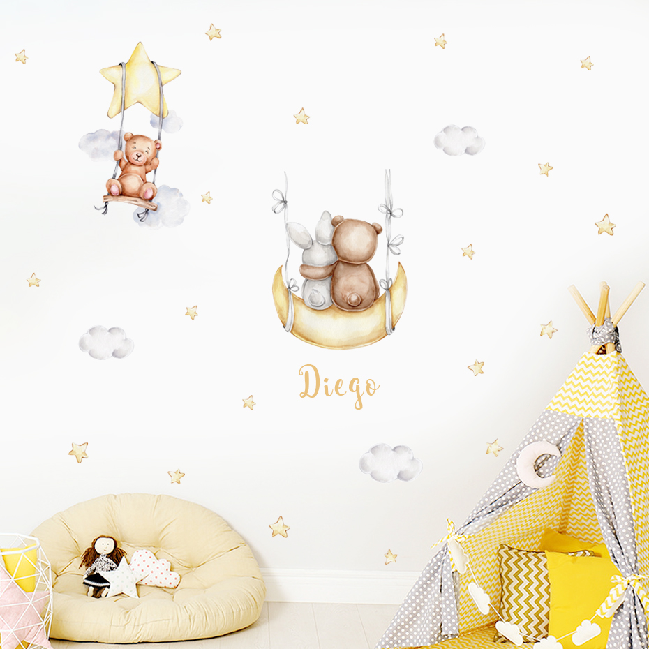 Custom Baby Name Bear Balloons - Home Cinema Room บทวิจารณ์และราคา