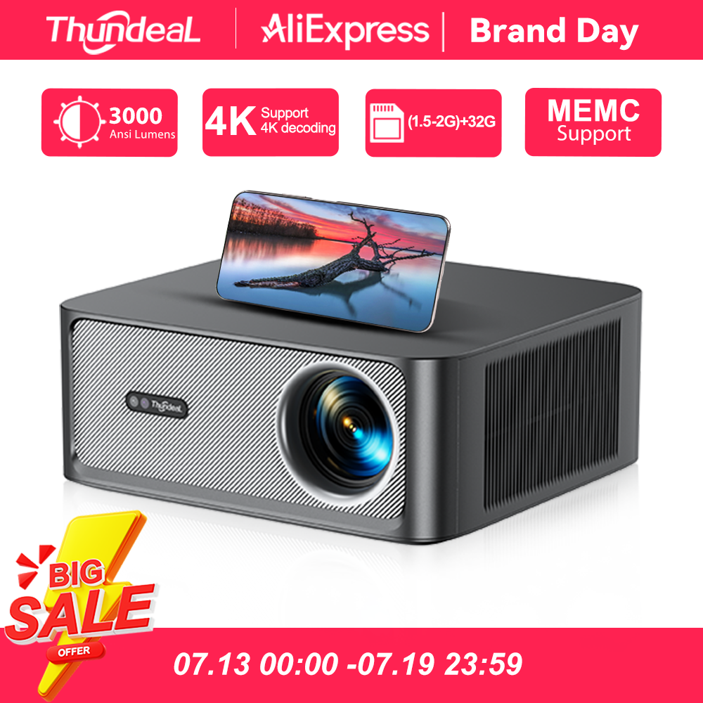 ThundeaL 3000Ansi 4K Full HD P - Home Cinema Night บทวิจารณ์และราคา