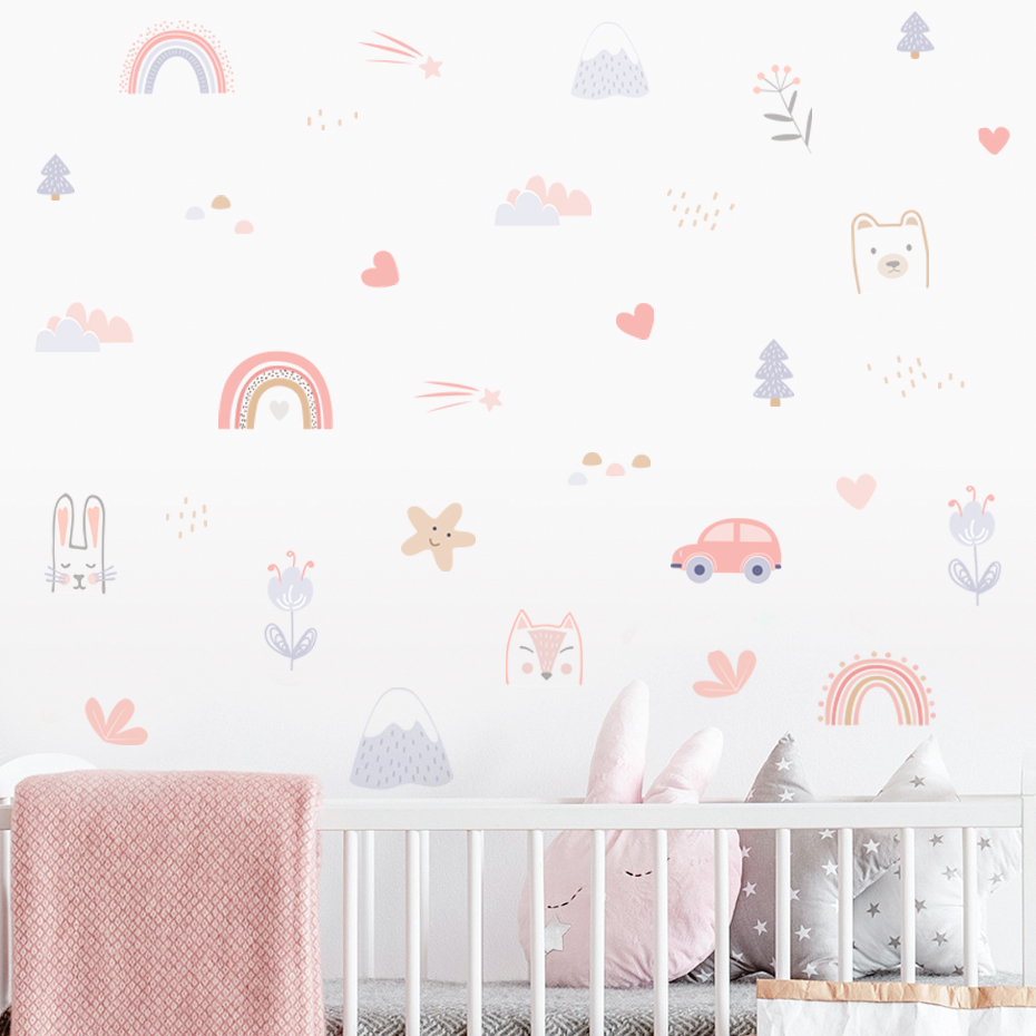 Cartoon Rainbow Animals Faces  - Home Cinema Room บทวิจารณ์และราคา