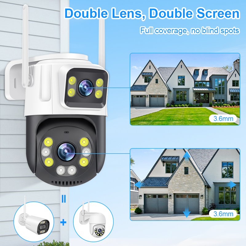 Smar PTZ Wifi Camera 6MP Dual  - Home Cinema Outdoor บทวิจารณ์และราคา