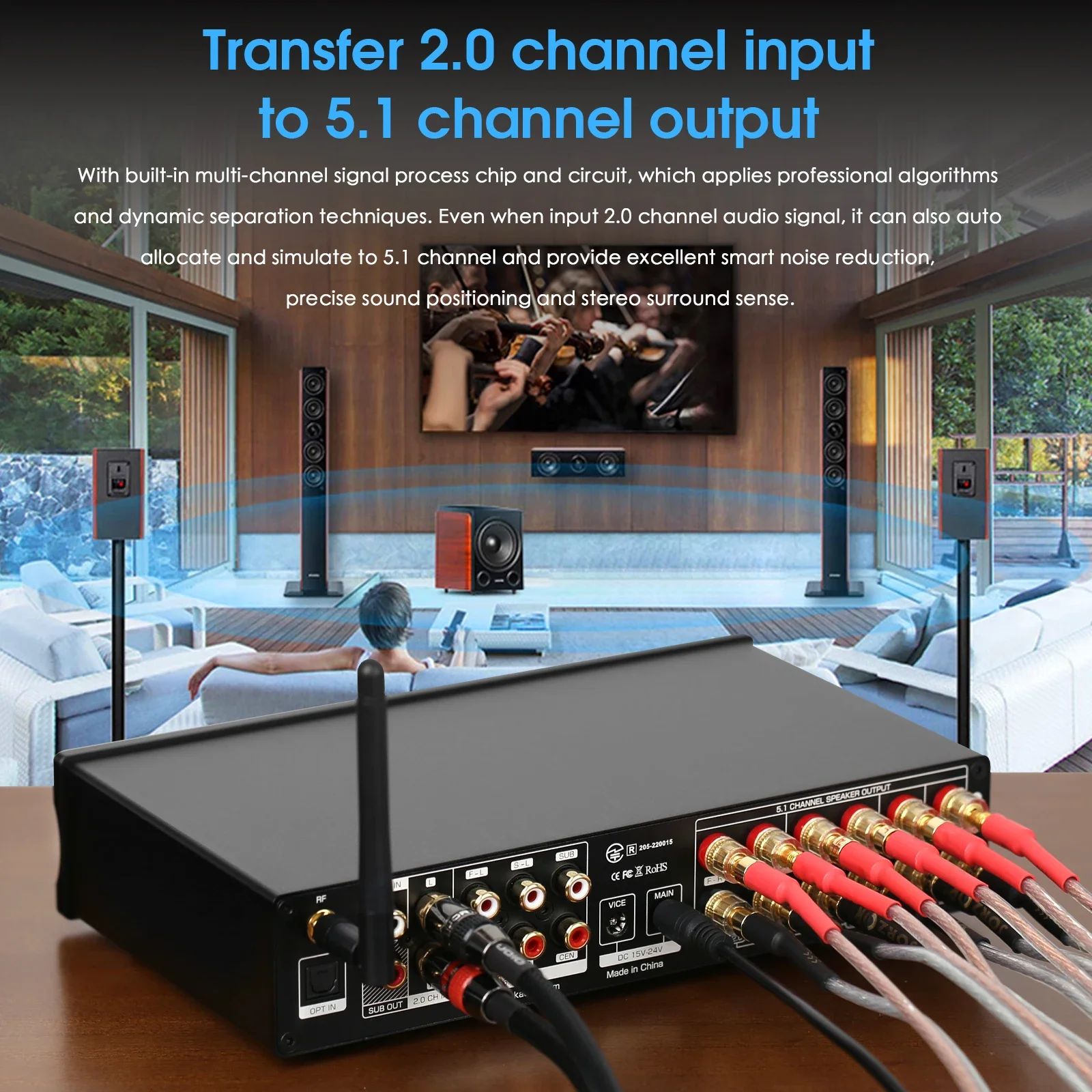 Douk Audio 5.1 Channel Digital - Home Cinema Onkyo 5.1 บทวิจารณ์และราคา