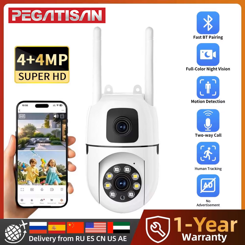 8MP HD Wifi Surveillance PTZ C - Home Cinema Outdoor บทวิจารณ์และราคา