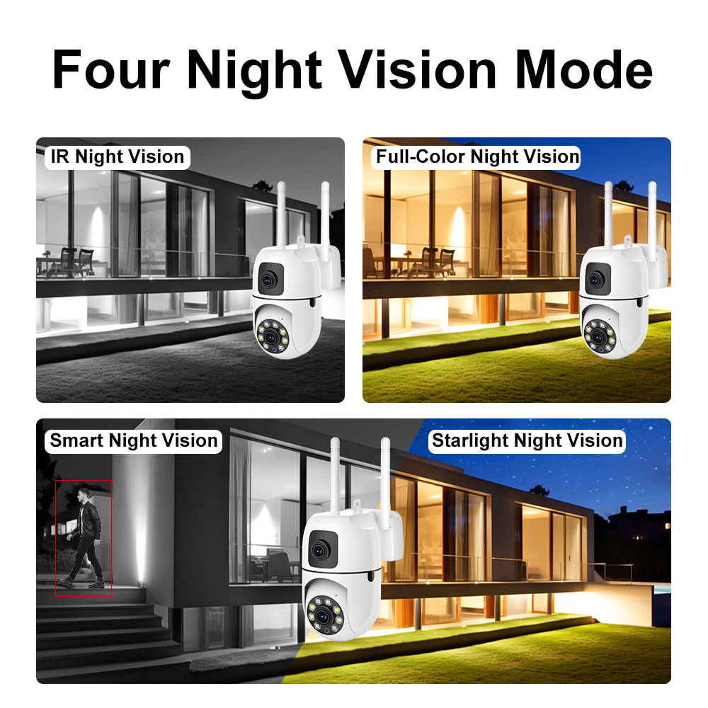 8MP HD Wifi Surveillance PTZ C - Home Cinema Outdoor บทวิจารณ์และราคา