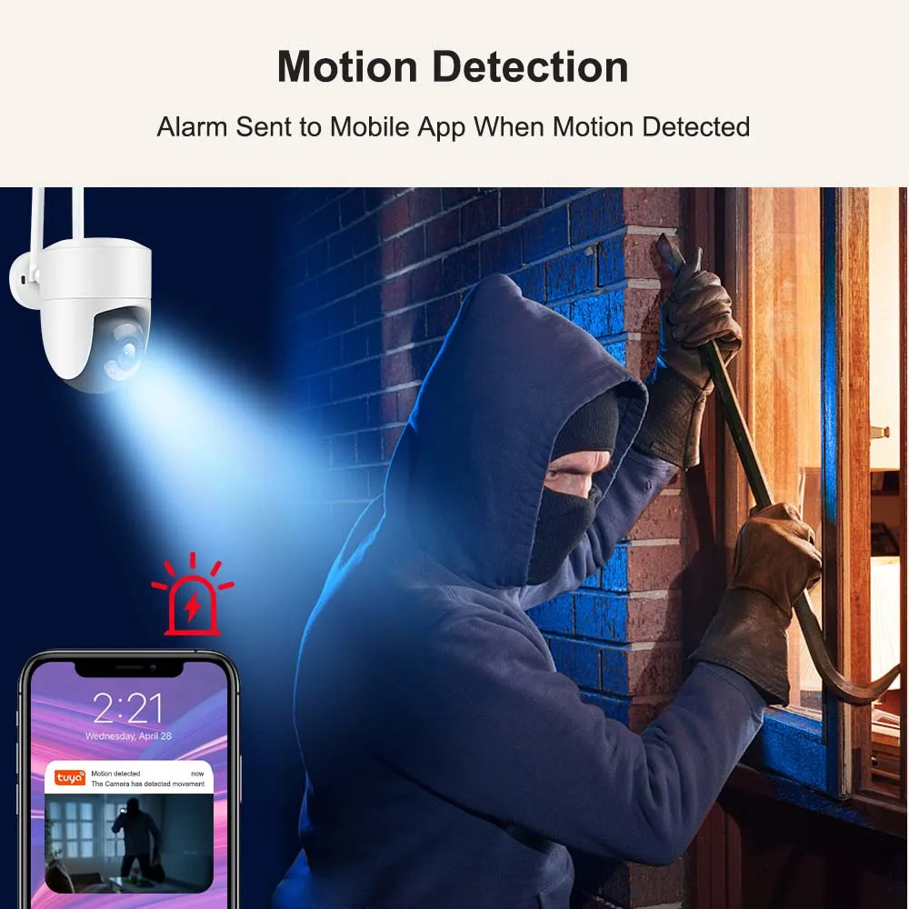 4K 8MP Tuya WiFi Camera Outdoo - Home Cinema Outdoor บทวิจารณ์และราคา