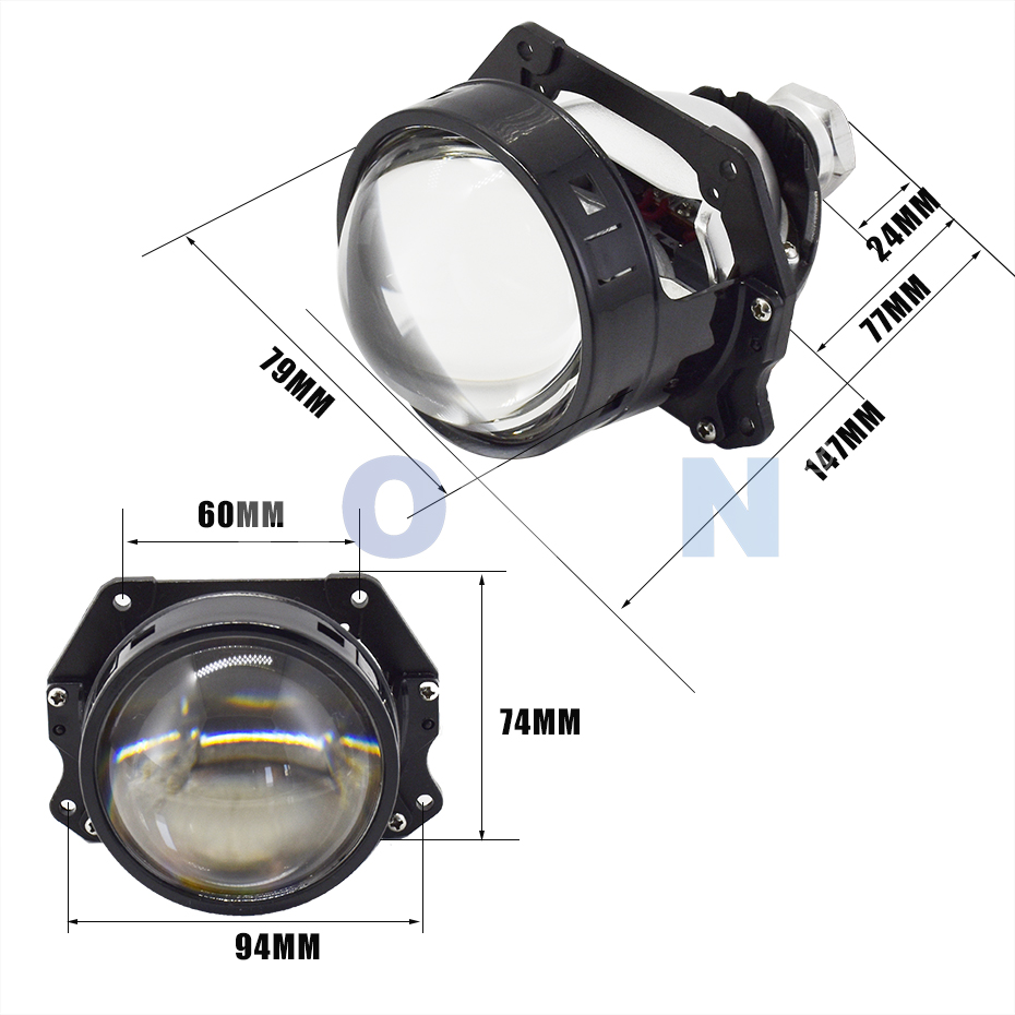 Ronan 40W 3inch Bi-Led Project - Projector Lamp Replacement บทวิจารณ์และราคา