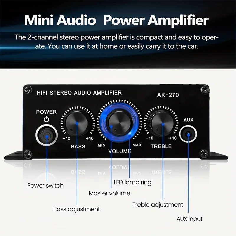 AK-270 400W Mini Power Amplifi - Home Cinema Marantz บทวิจารณ์และราคา