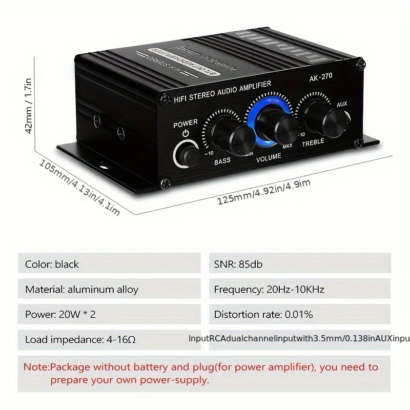 AK-270 400W Mini Power Amplifi - Home Cinema Marantz บทวิจารณ์และราคา