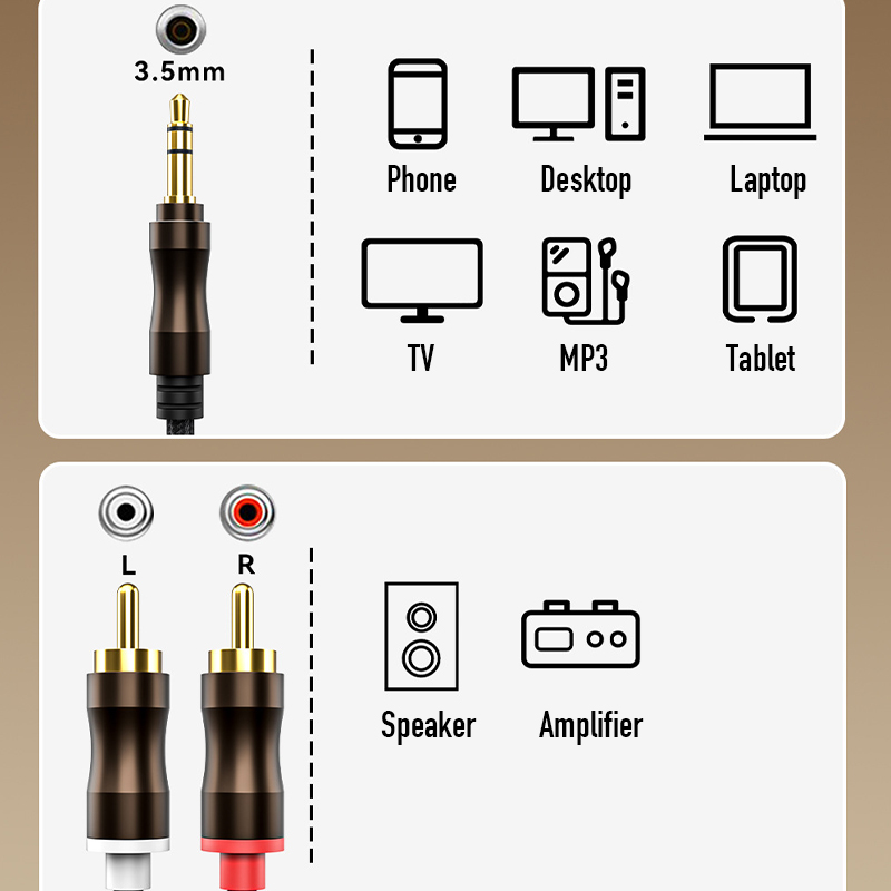 RCA To 3.5 mm Jack Aux Audio C - Home Cinema Marantz บทวิจารณ์และราคา