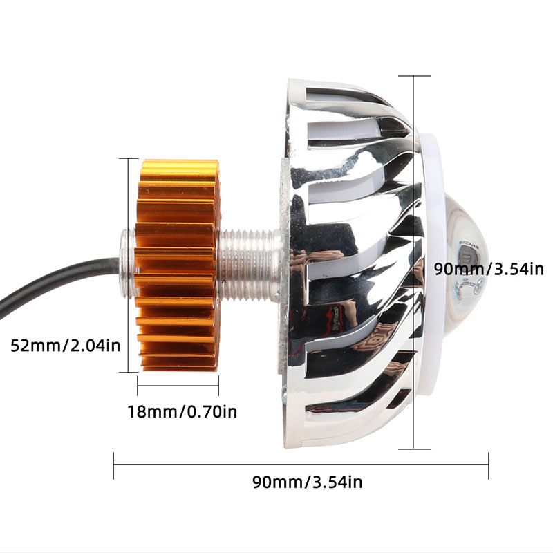 1pcs Car Motorcycle Headlight  - Projector Lamp Replacement บทวิจารณ์และราคา