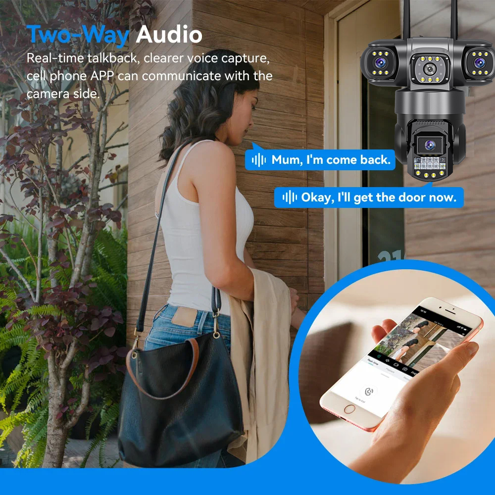 V380 Pro WiFi IP Camera Outdoo - Home Cinema Outdoor บทวิจารณ์และราคา